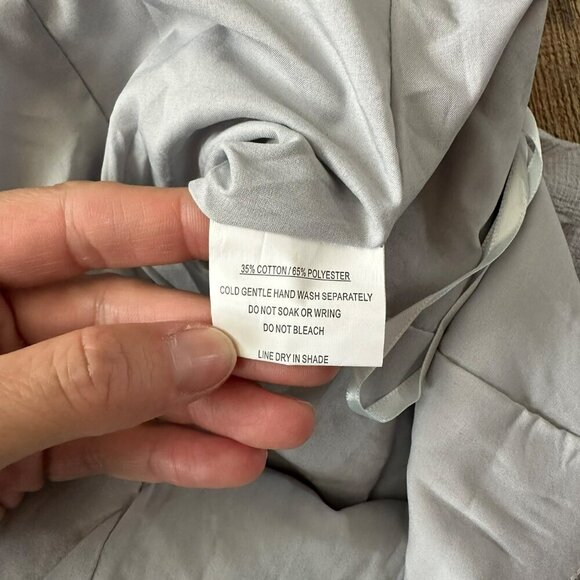 Selfie Leslie Womens gray ruffled sleeveless romper with halter tie top and back - Picture 11 of 11